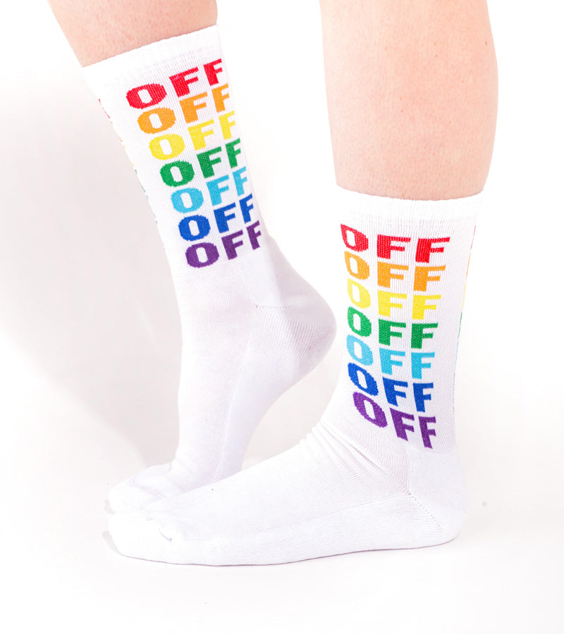 Chaussettes Fuck off multicolore
