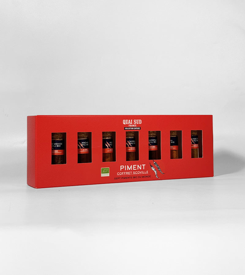Coffret de piments - Echelle de Scoville