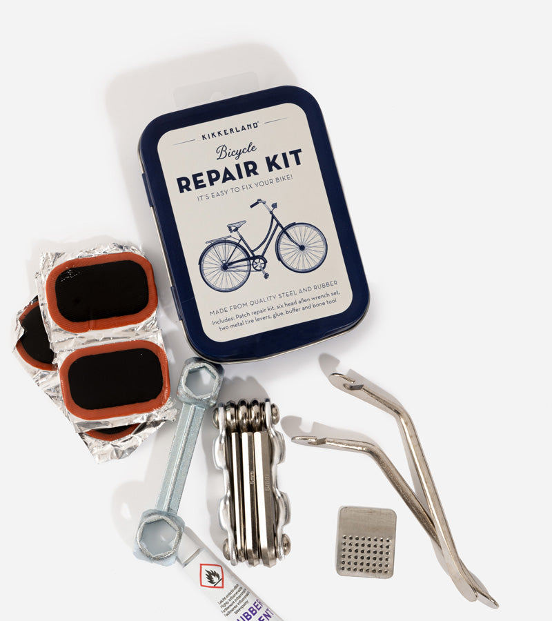 Roulez l'esprit tranquille, grâce à ce kit de réparation pour vélo.
