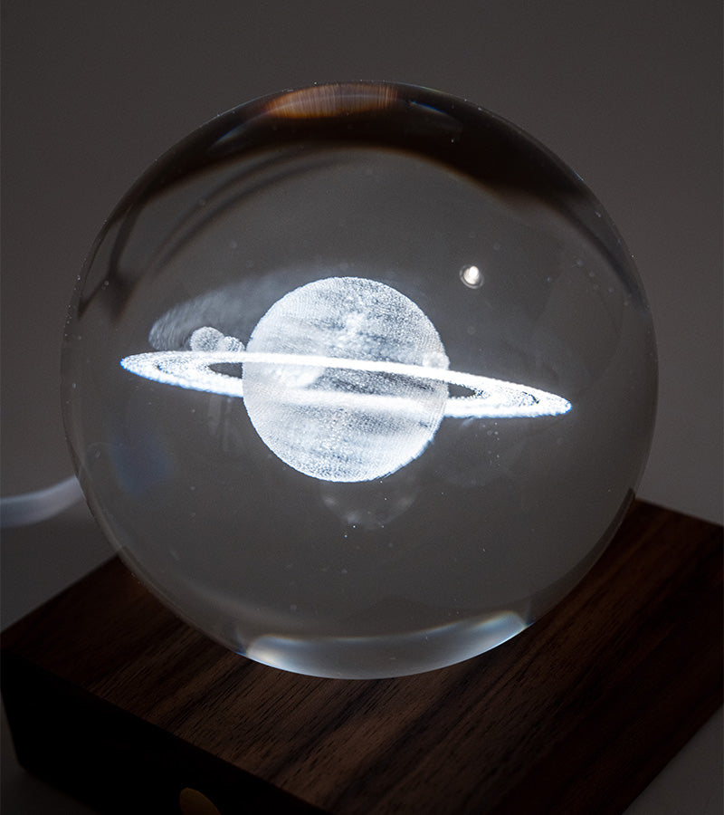 Lampe boule de cristal 3D