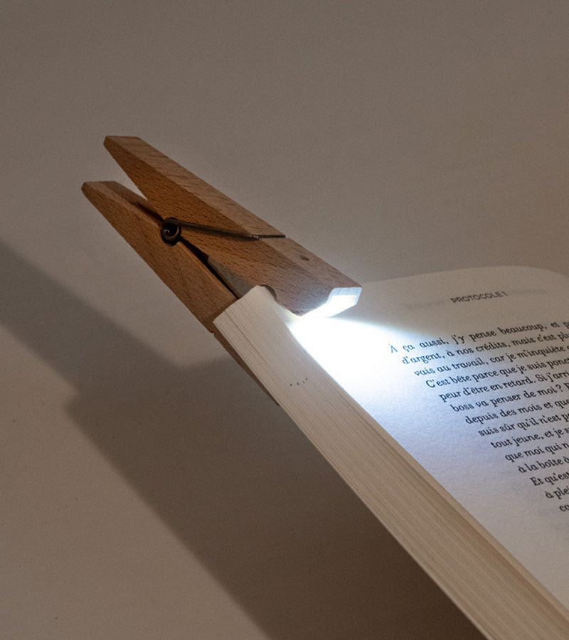 Lampe de lecture pince à linge – L'avant gardiste