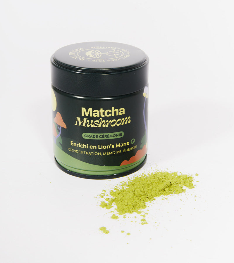 Matcha focus aux champignons adaptogènes