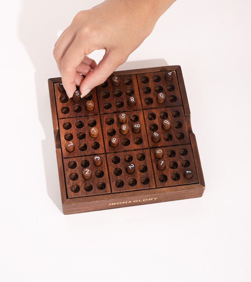 Jeu de Sudoku en bois de luxe premium – L'avant gardiste