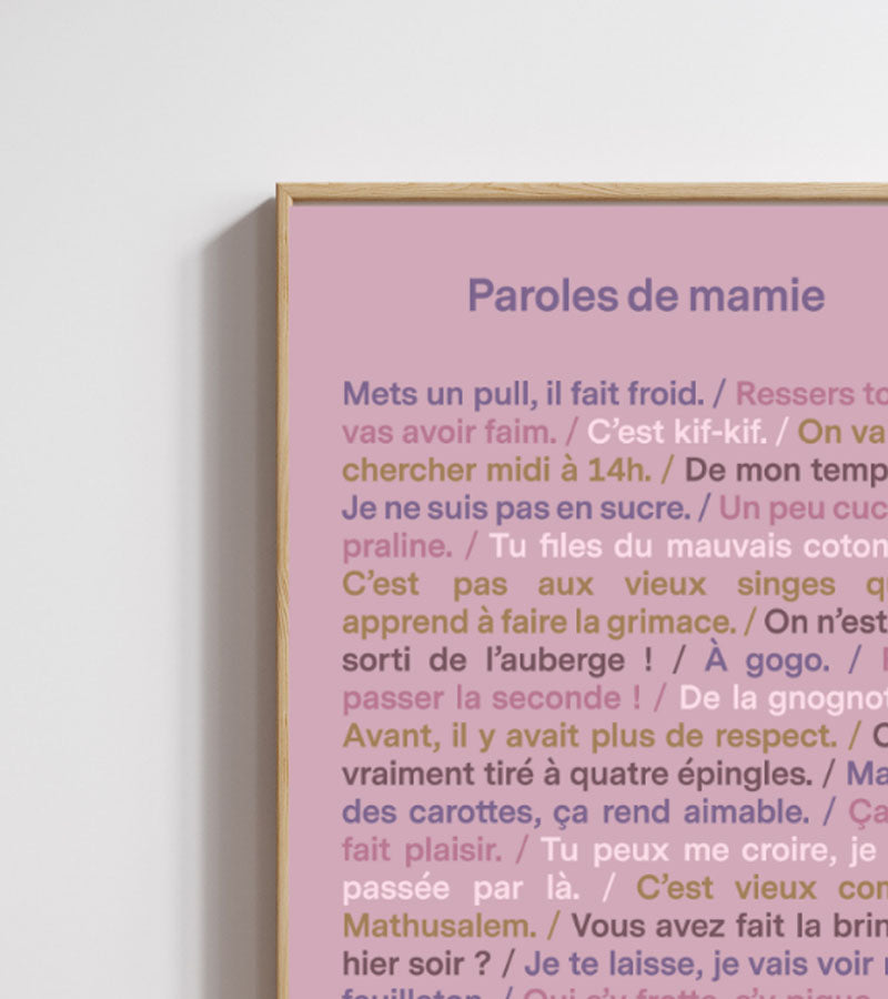 Poster - Paroles de mamie L'expressionist