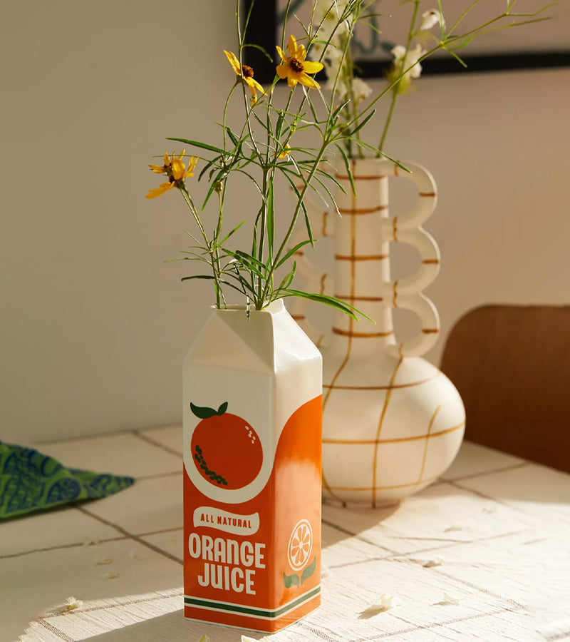 Vase brique de jus d'orange Ban.do