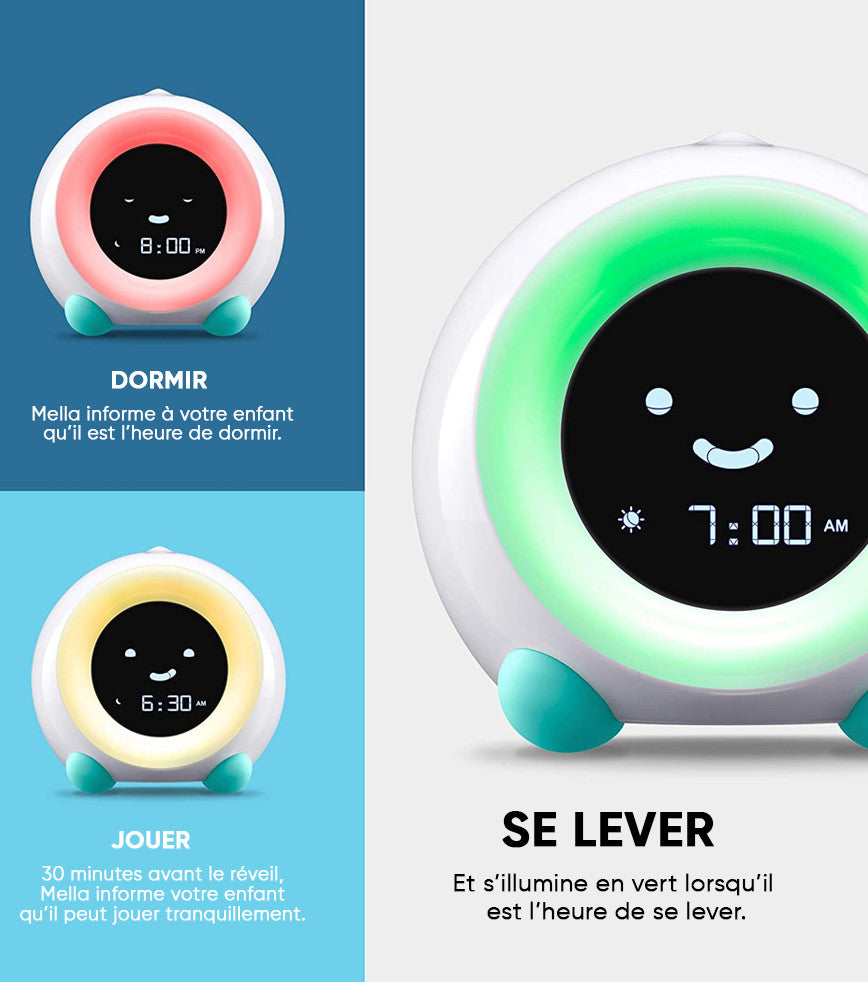 Little Hippo Mella - Réveil intelligent pour enfant Little Hippo