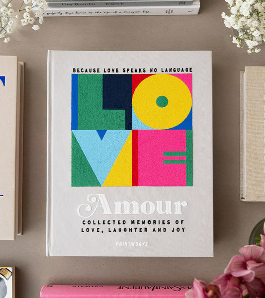 Album photo brodé - Amour