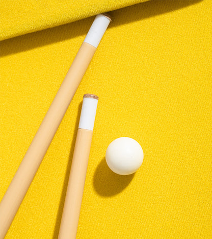 Mini billard de table jaune  L'expressionist