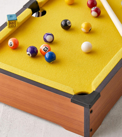 Mini billard de table jaune  L'expressionist