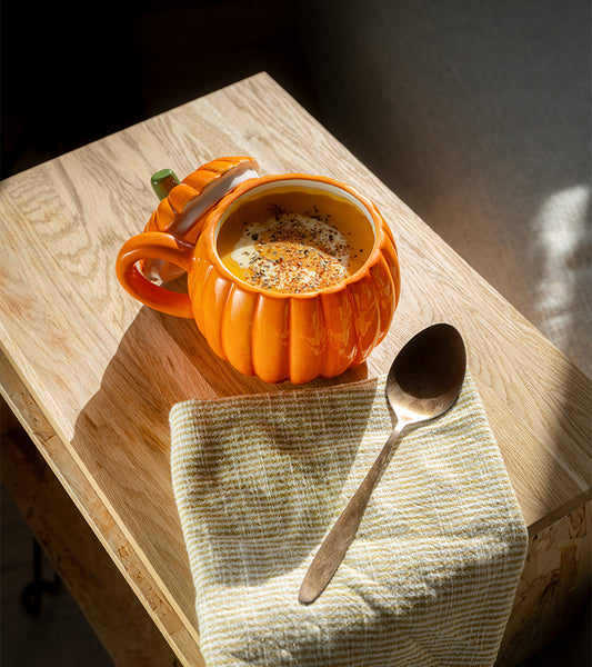 Bol à soupe citrouille avec couvercle
