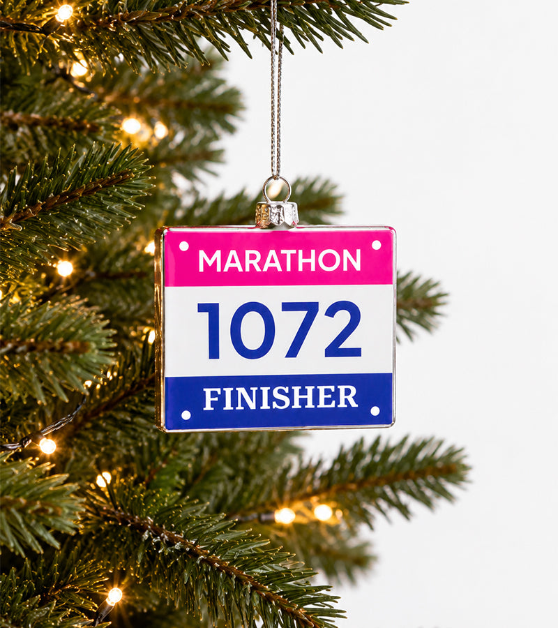 Boule de Noël - Dossard de Marathon