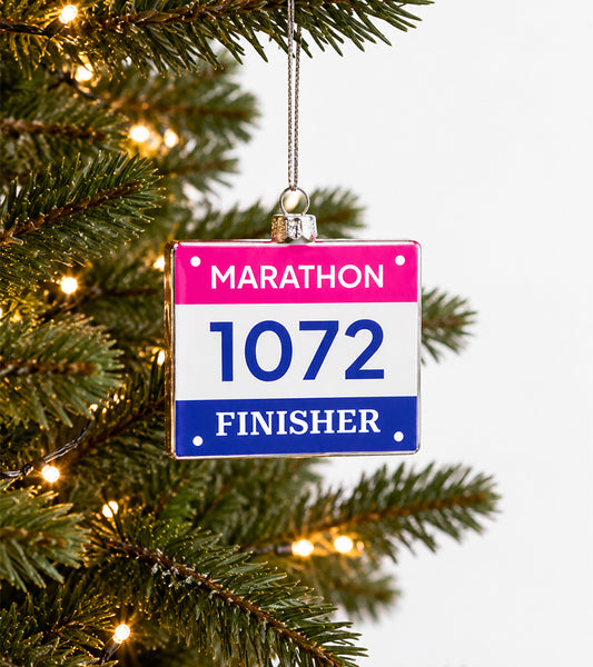 Boule de Noël - Dossard de Marathon