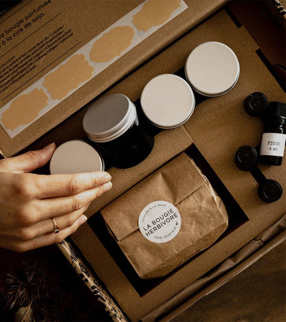 Box DIY pour fabriquer ses bougies boisées