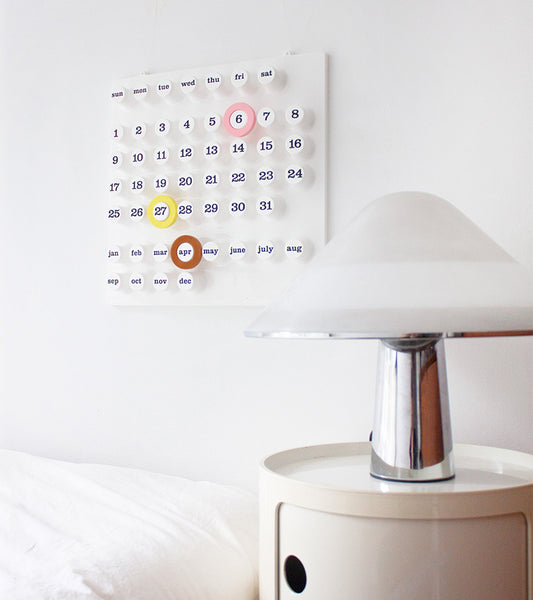 Calendrier perpétuel blanc - Ring a Date