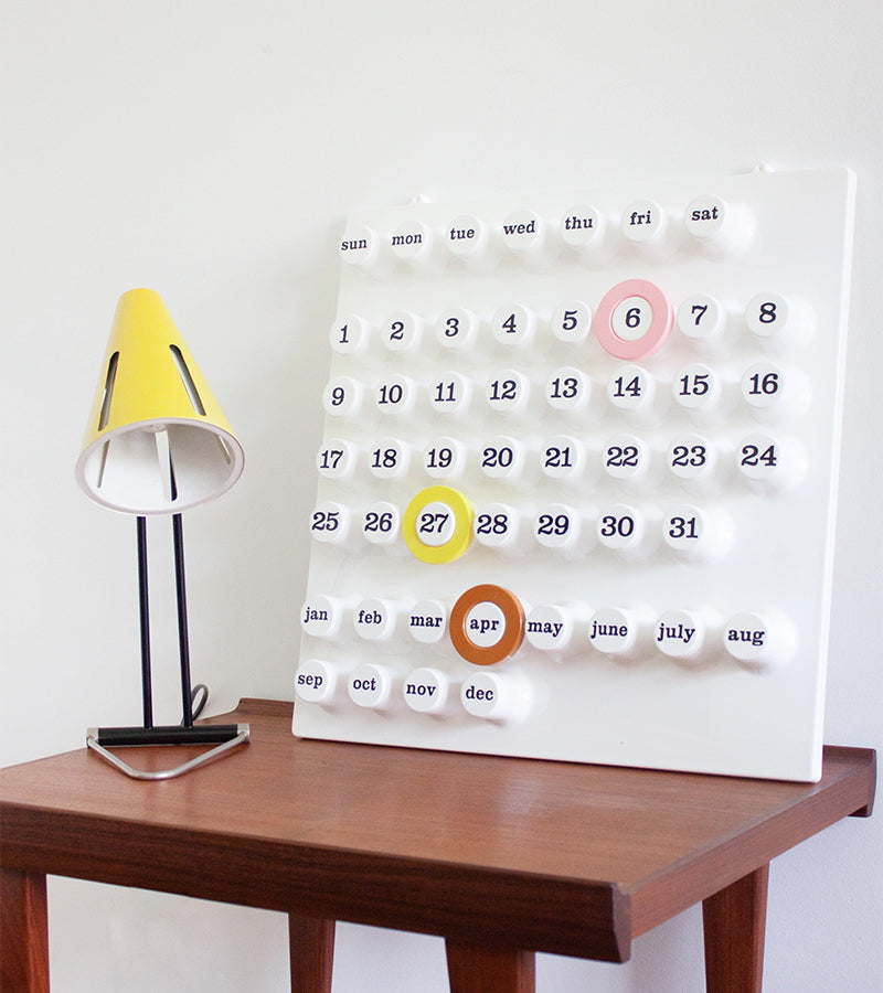 Calendrier perpétuel blanc - Ring a Date