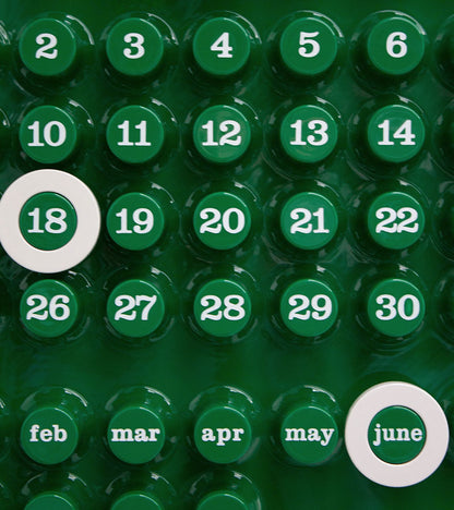 Calendrier perpétuel vert - Ring a Date