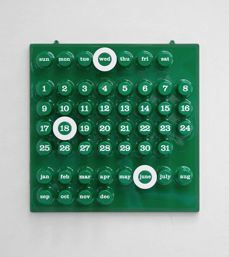 Calendrier perpétuel vert - Ring a Date