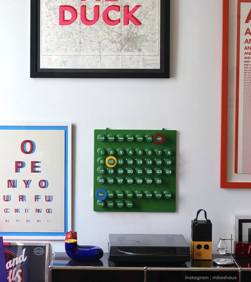 Calendrier perpétuel vert - Ring a Date