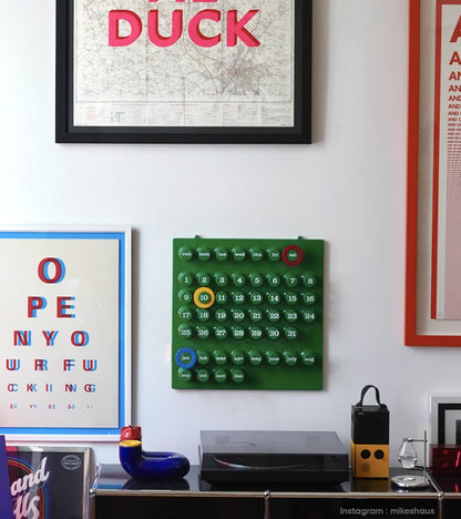 Calendrier perpétuel vert - Ring a Date