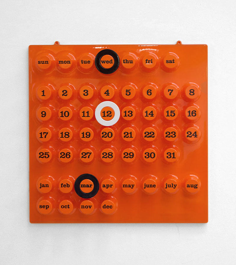 Calendrier perpétuel orange - Ring a Date