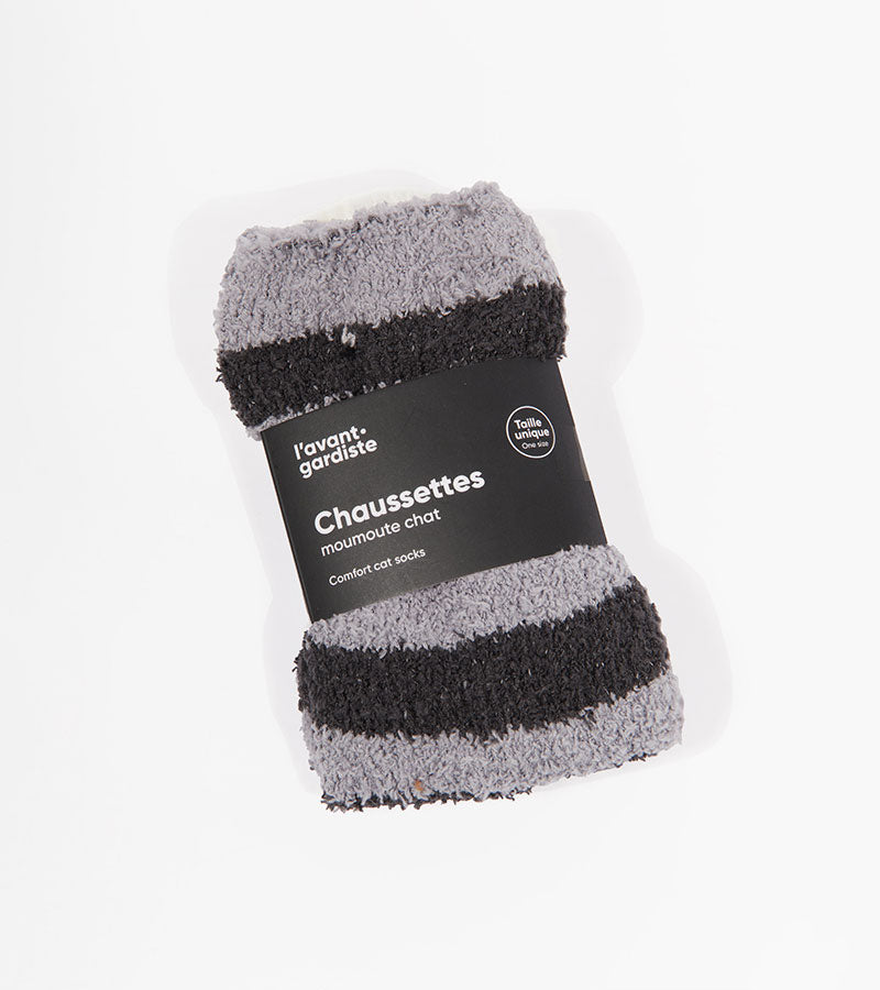 Chaussettes chat en moumoute