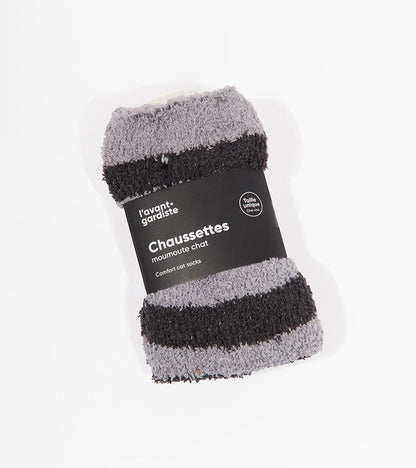 Chaussettes chat en moumoute