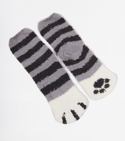 Chaussettes chat en moumoute