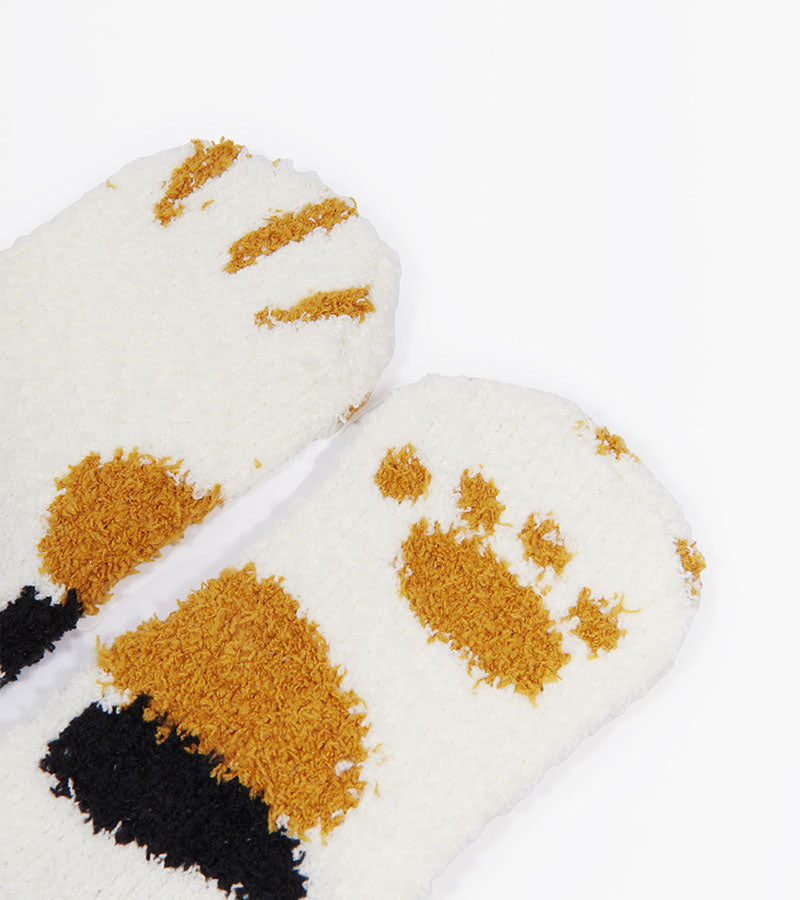 Chaussettes chat en moumoute