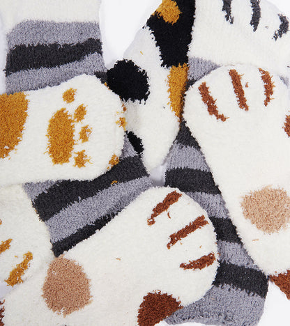 Chaussettes chat en moumoute