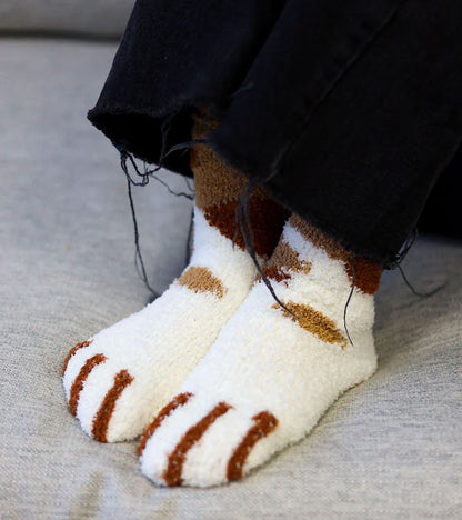 Chaussettes chat en moumoute