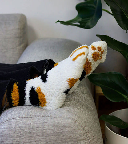 Chaussettes chat en moumoute