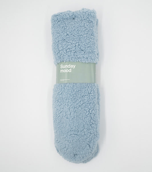 Chaussettes cocooning en moumoute Vert amande  L'expressionist