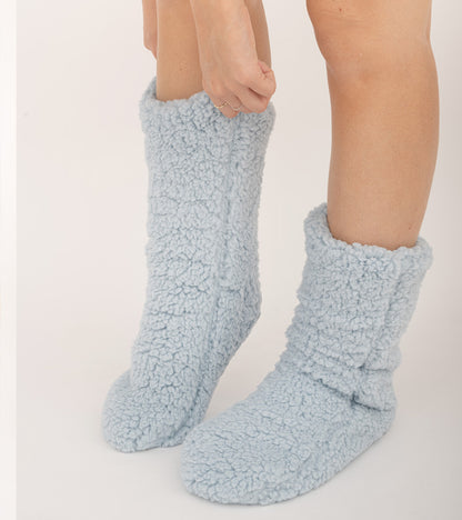 Chaussettes cocooning en moumoute  L'expressionist