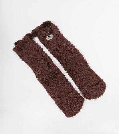 Chaussettes ourson en moumoute