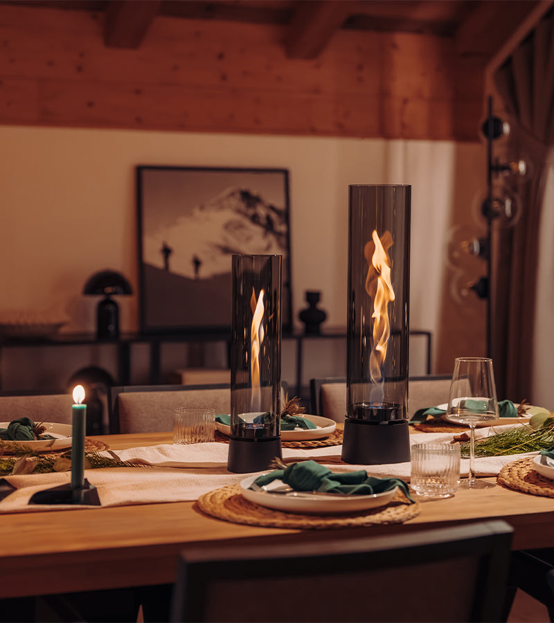 Cheminée de table portable SPIN air - All black