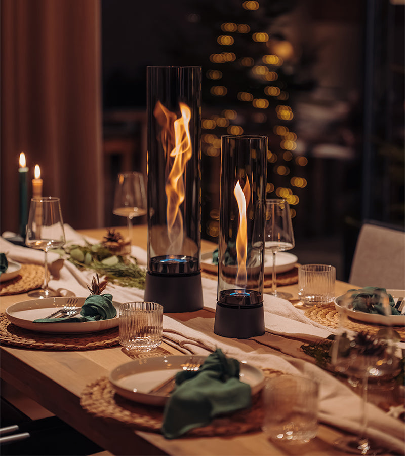 Cheminée de table portable SPIN air - All black