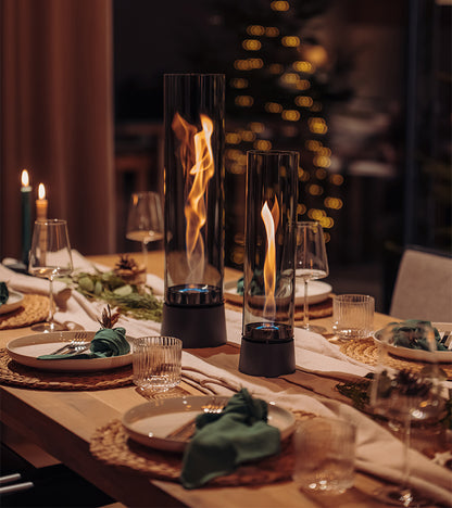 Cheminée de table portable SPIN air - All black