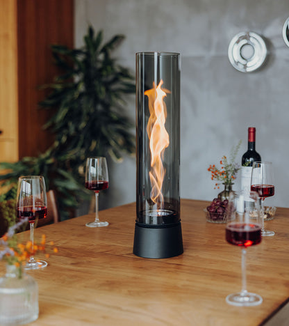 Cheminée de table portable SPIN air - All black