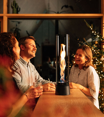 Cheminée de table portable SPIN air - All black