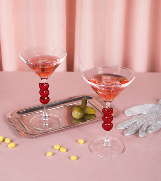 Coffret de deux verres à cocktail love