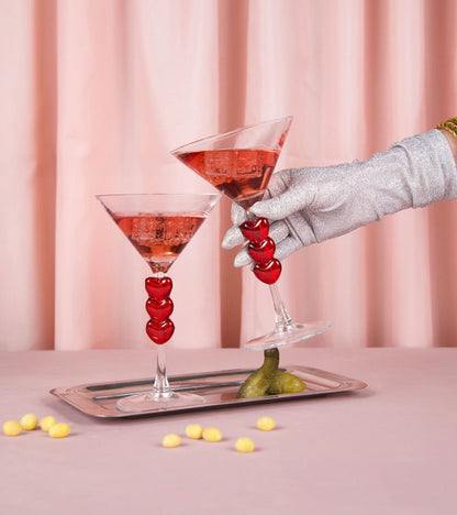 Coffret de deux verres à cocktail love