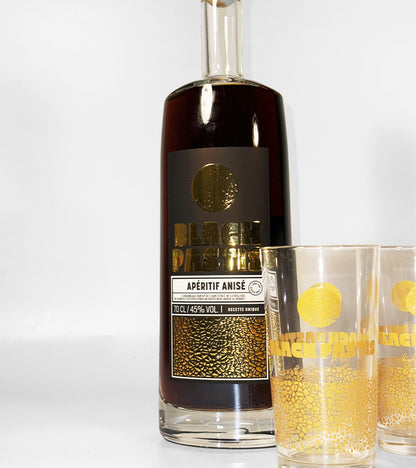 Coffret Pastis noir & verres