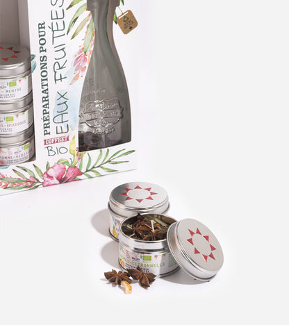 Coffret pour préparer son eau infusée aux fruits  Quai Sud
