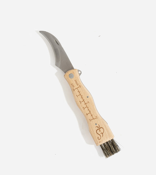 Couteau à champignons avec brosse