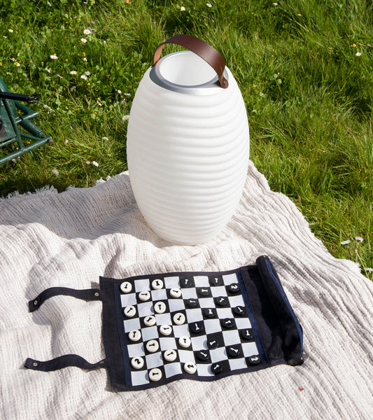 Echiquier de voyage en cuir