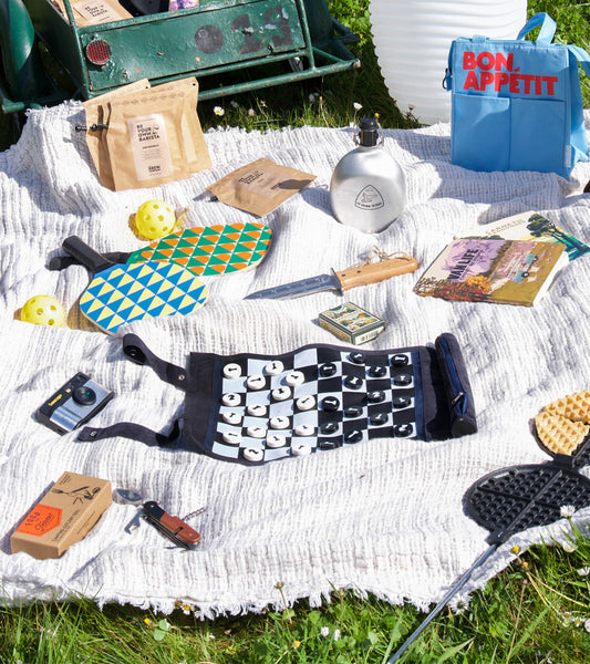 Echiquier de voyage en cuir