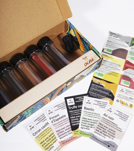 Coffret de 5 assaisonnements à tailler