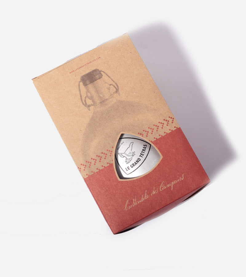 Gourde ovale en métal - Le Grand Tétras