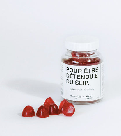 Gummies CBD et mélatonine, pour être détendu(e) du slip  Marie Janine