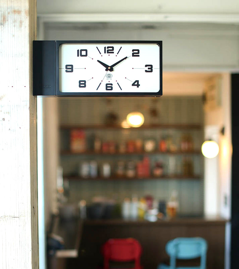 Horloge murale double face DULTON